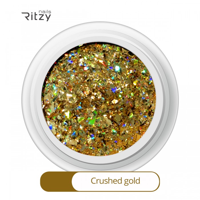 Ritzy A-01 Crushed gold luxury mix блёстки