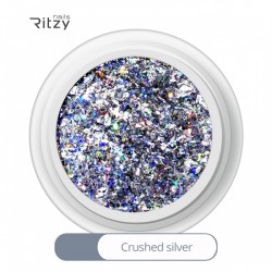 Ritzy A-12 Crushed silver luxury mix glitter 