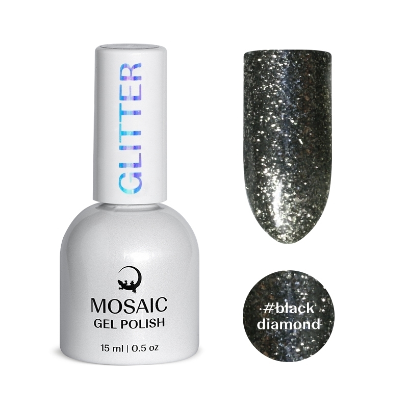 Mosaic Black diamond gel polish 15 ml