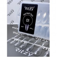 Ritzy Soft gel nail tips 01 Natural almond 240 pcs