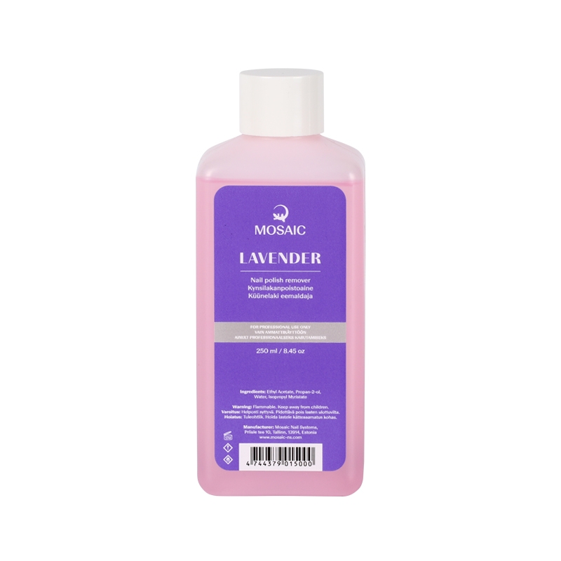 Mosaic Nail polish remover lavender non acetone 250 ml