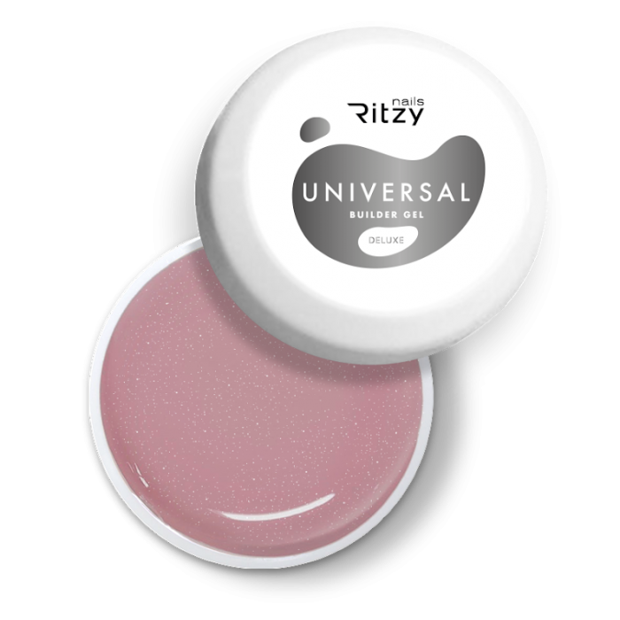 Ritzy Universal Deluxe būvējošais gēls ar smalku mirdzumu 5 ml