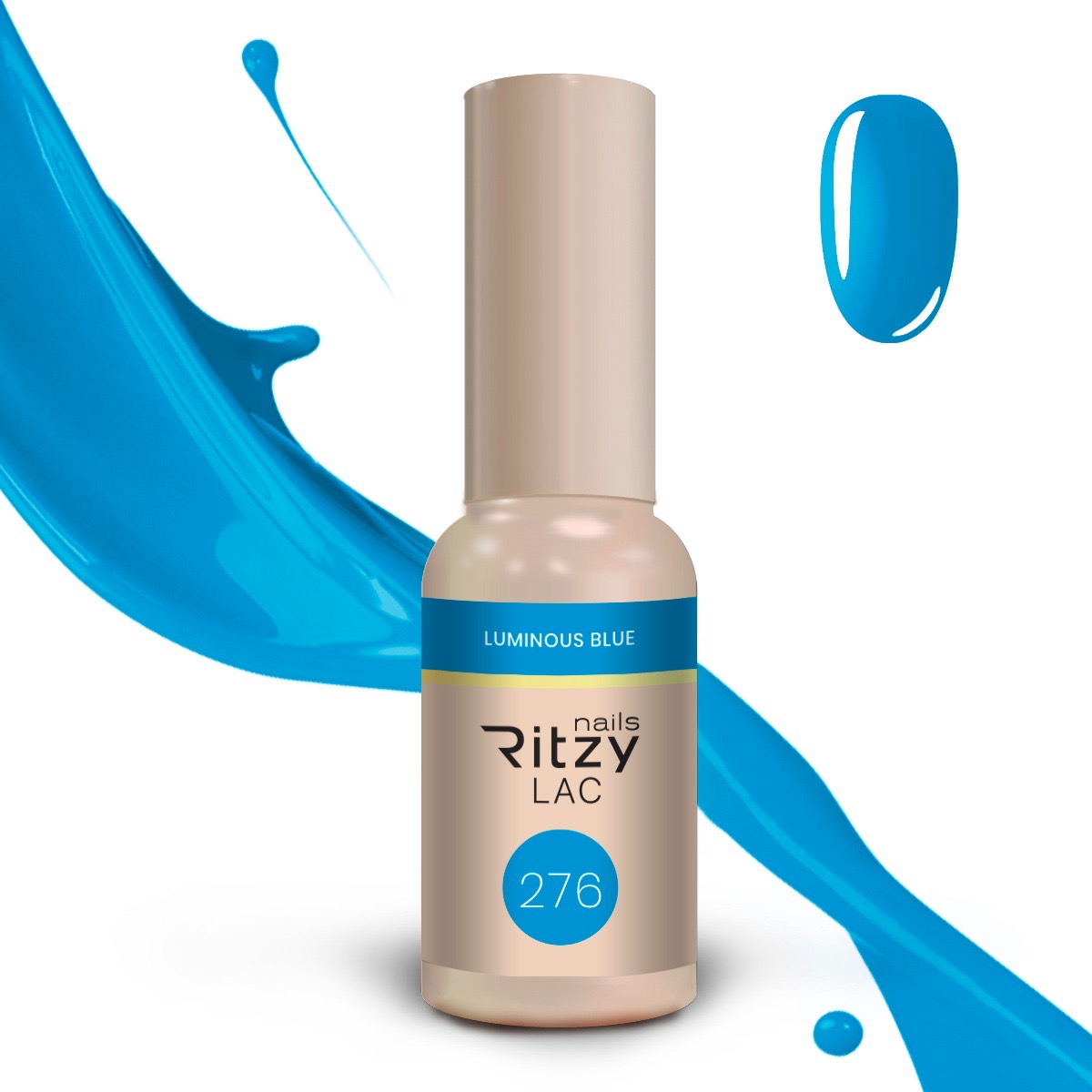 Ritzy Lac 276 Luminous blue gēllaka 9 ml