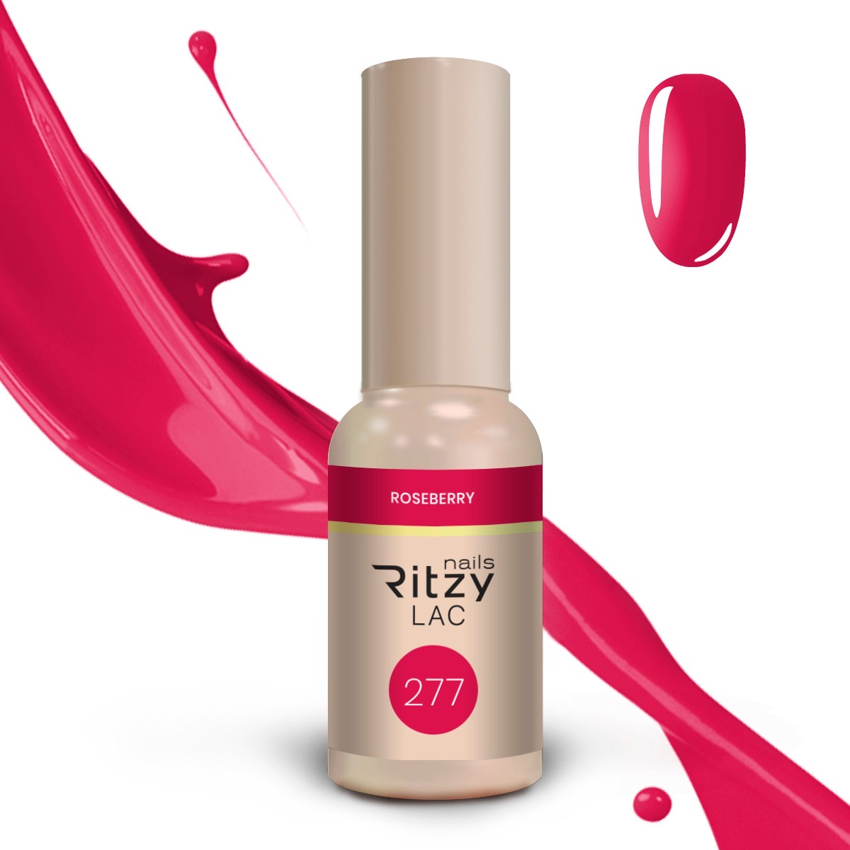 Ritzy Lac 277 Roseberry gēllaka 9 ml