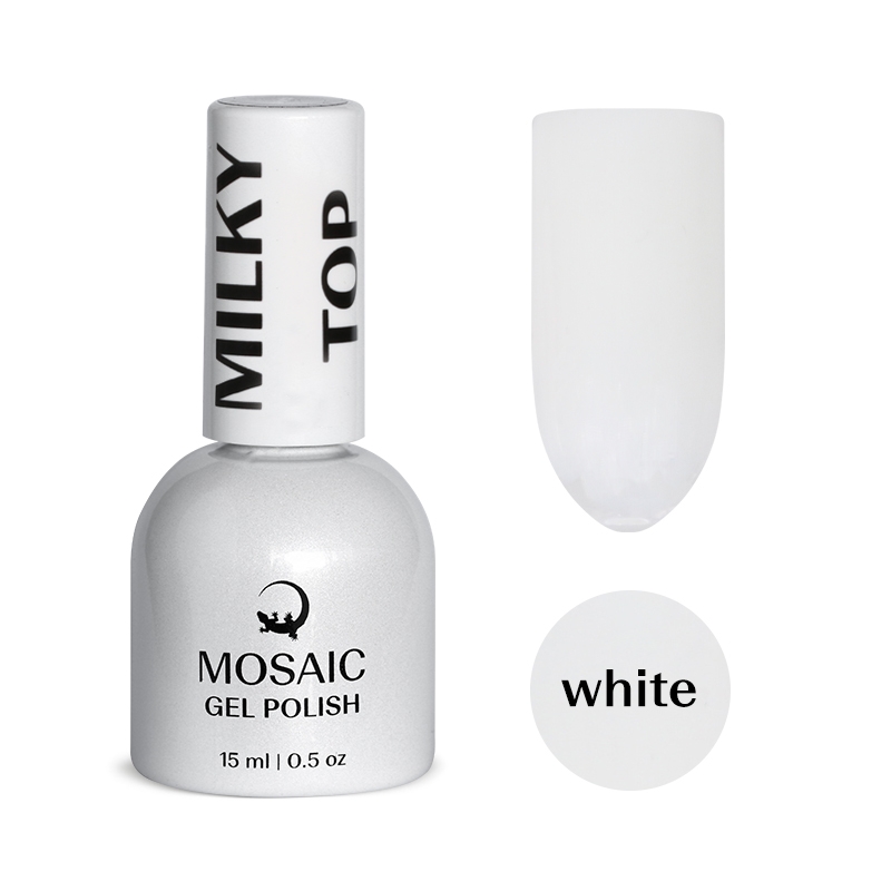 Mosaic Milky White tops bez lipīgā slāņa 15 ml