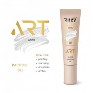 Ritzy ART 02 white gēla krāsa 5 ml