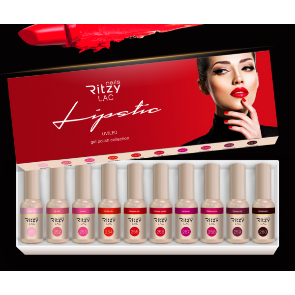 Ritzy Lac 251-260 kolekcija Lipstick gēllakas