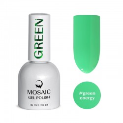 Mosaic Green energy gel polish 15 ml