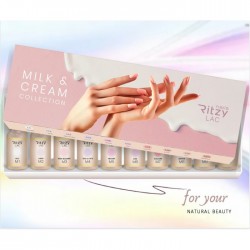 Ritzy lac gel polish collection Milk & Cream M1-M10