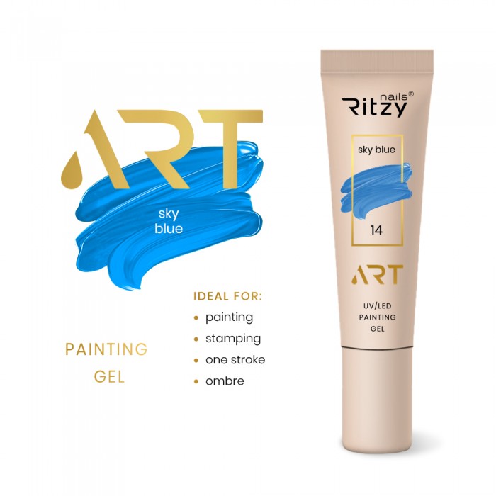 Ritzy ART 14 sky blue gel paint 5 ml