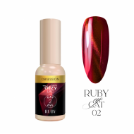 Ritzy Lac Cat Eye Ruby Obsession 02 gēllaka 9 ml