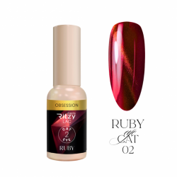 Ritzy Lac Cat Eye Ruby Obsession 02 gēllaka 9 ml