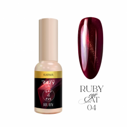 Ritzy Lac Cat Eye Ruby Karma 04 gēllaka 9 ml Ritzy Lac Cat Eye Ruby Karma 04 gēllaka 9 ml
