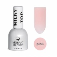 Mosaic Milky pink молочно розовый топ гель 15 мл