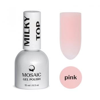 Mosaic Milky pink молочно розовый топ гель 15 мл