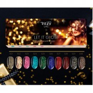 Ritzy Lac 321-330 collection Let it Glow gel polish 