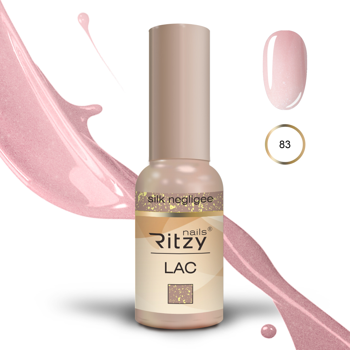 Ritzy Lac 83 Silk Negligee/gēla laka 9ml