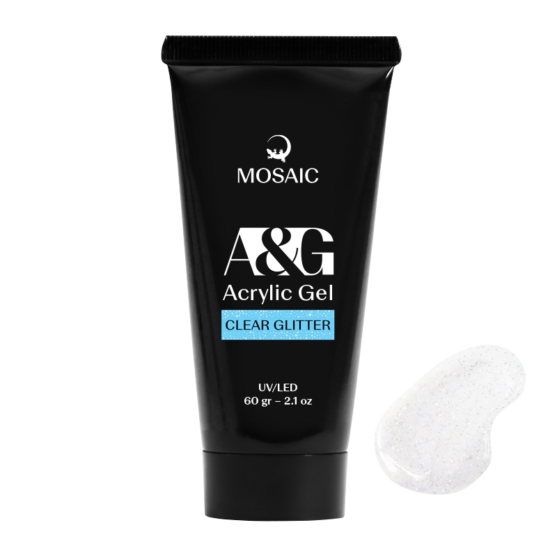 Mosaic Clear Glitter akrila gēls 60 gr