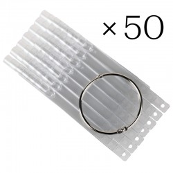 Mosaic square clear tips 50 pcs 