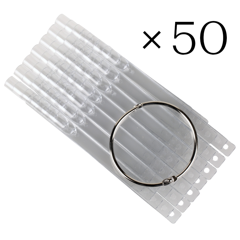 Mosaic square clear tips 50 pcs