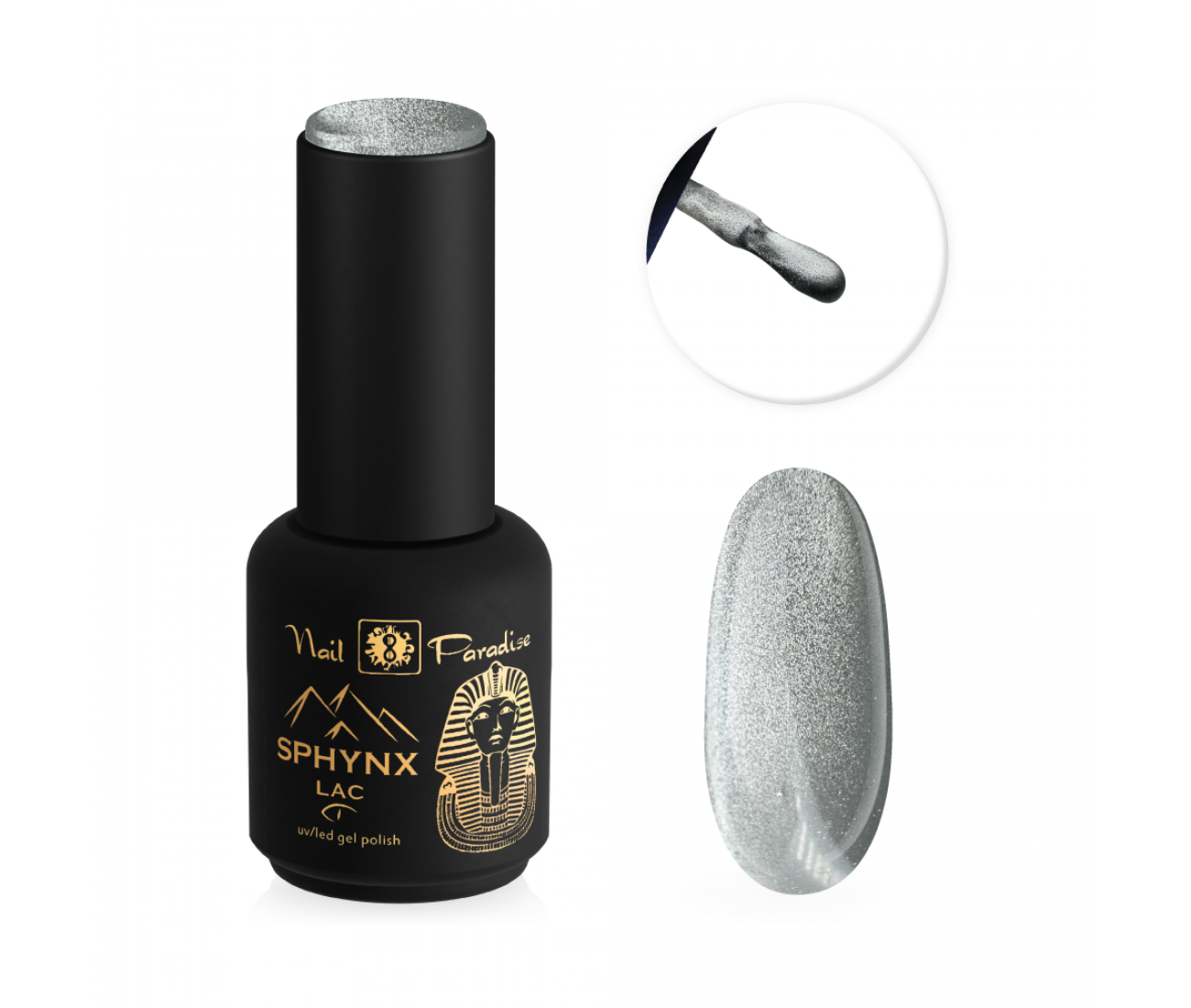Sphynx lac 920003 Golden hour Cat eye gēla laka 10 ml Sphynx lac 920003 Golden hour Cat eye gēla laka 10 ml