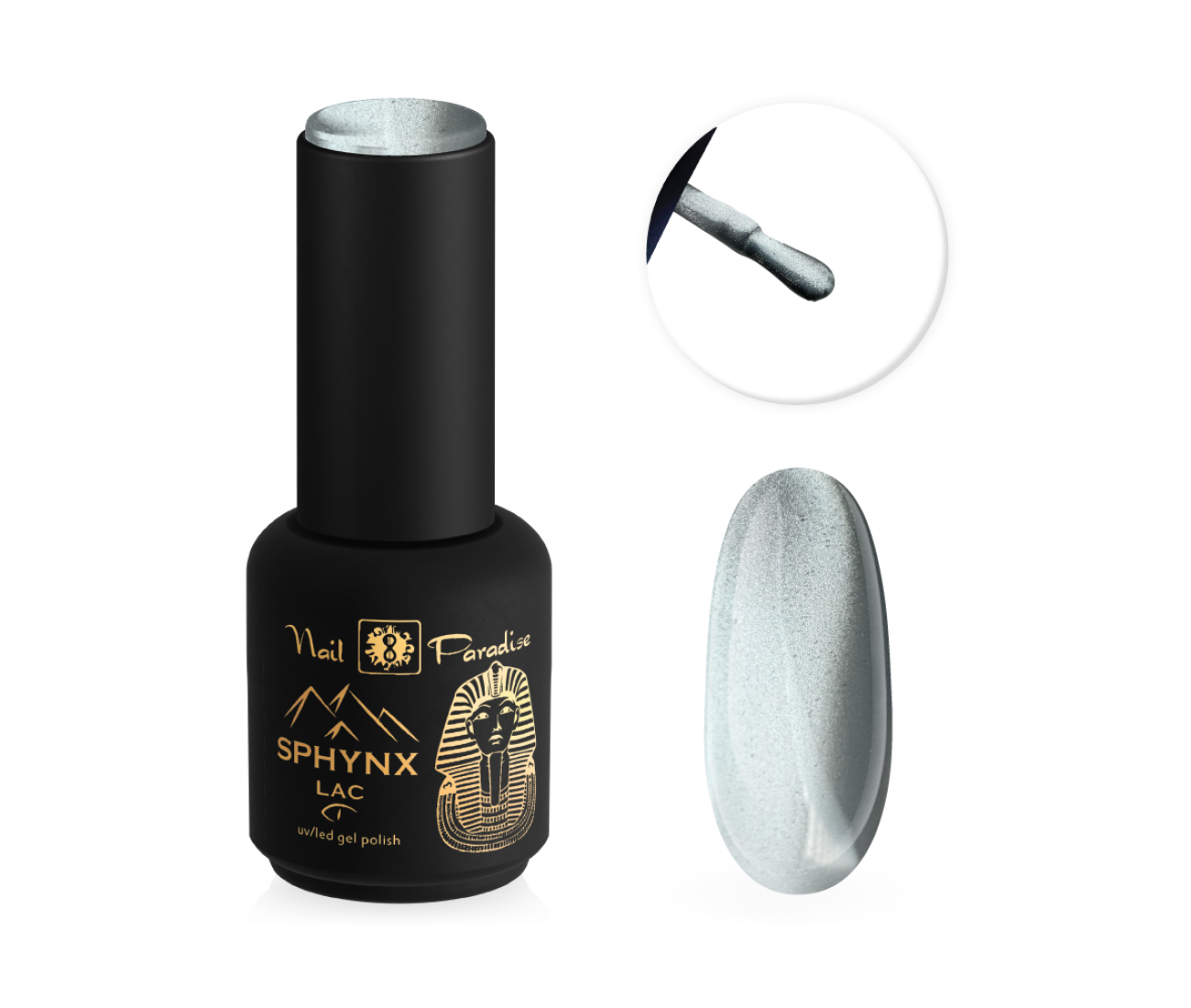 Sphynx lac 920004 Luxe touch Cat eye gēla laka 10 ml Sphynx lac 920004 Luxe touch Cat eye gēla laka 10 ml