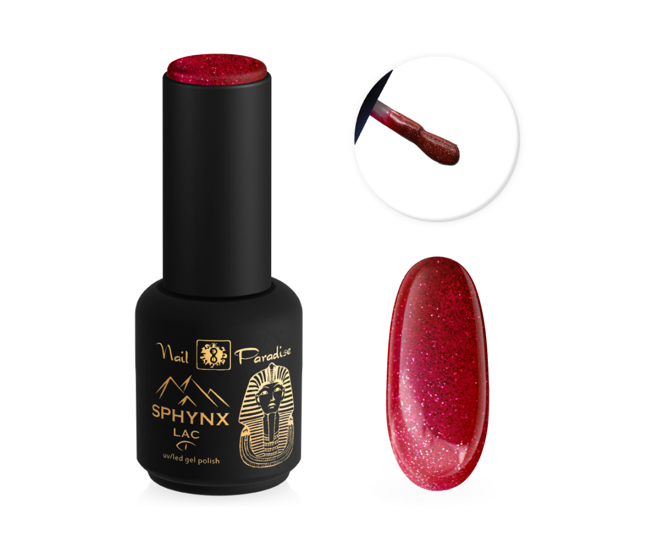 Sphynx lac 924002 Pink chiffon atstarojoša gēla laka 10 ml