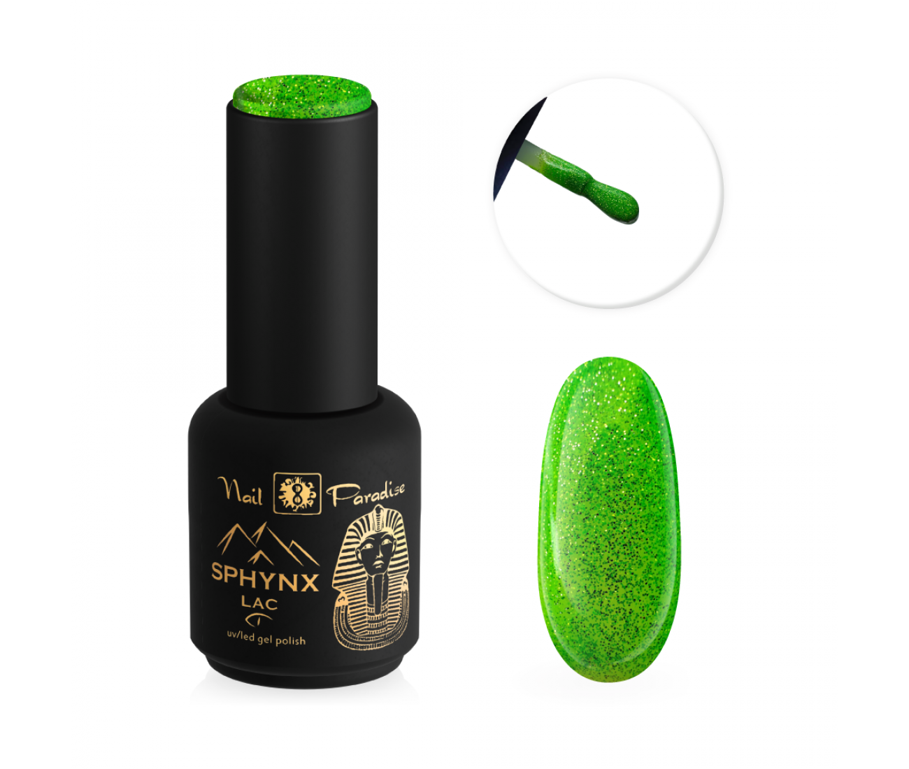 Sphynx lac 924005 Baby green kiss atstarojoša gēla laka 10 ml Sphynx lac 924005 Baby green kiss atstarojoša gēla laka 10 ml