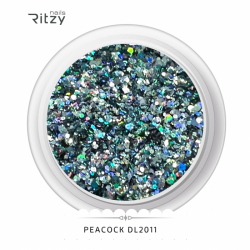 Ritzy DL2011 peacock glitter 