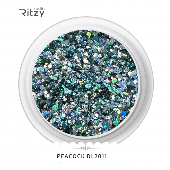 Ritzy DL2011 peacock блёстки