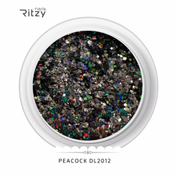 Ritzy DL2012 peacock glitter 