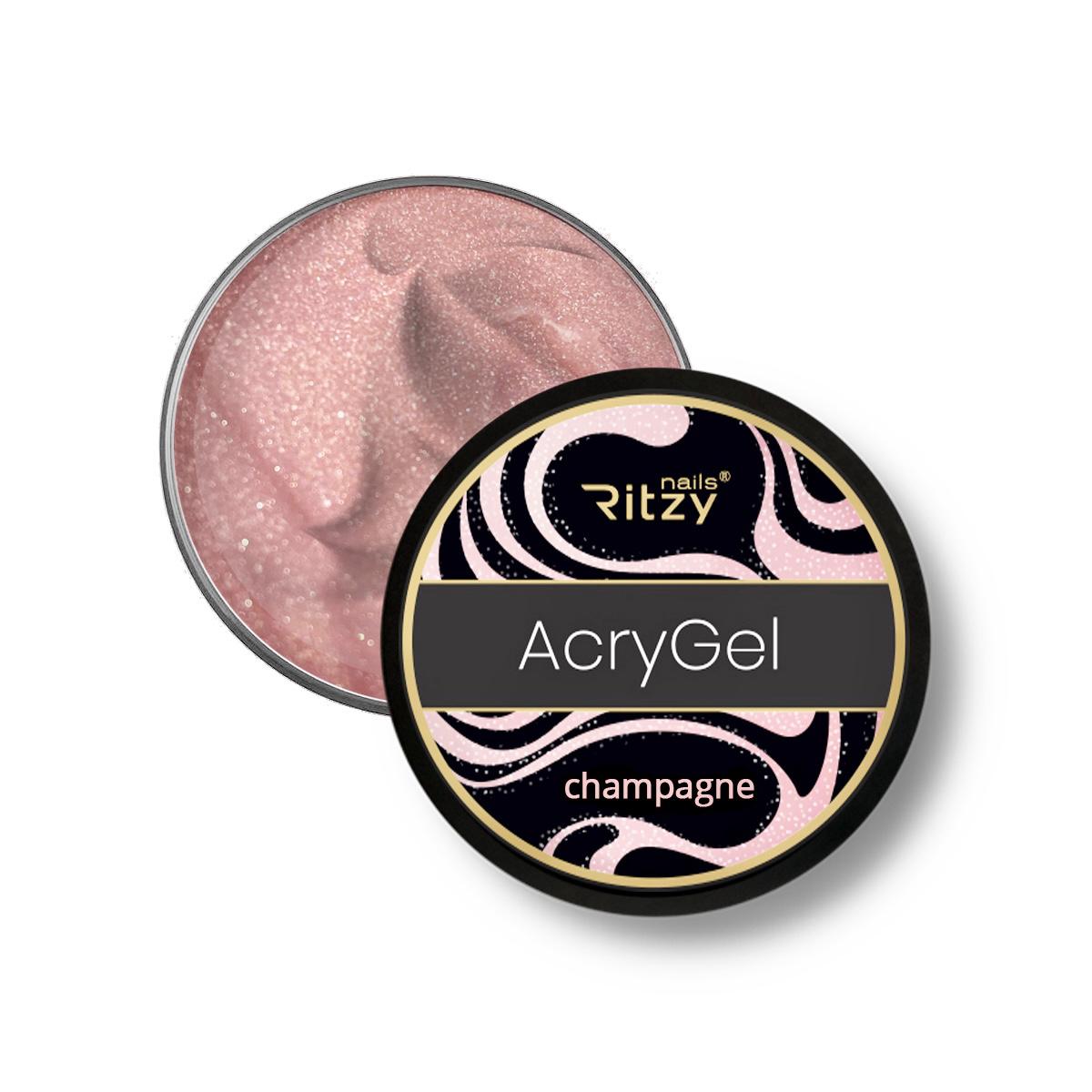 Ritzy Acrygel Champagne akrila gēls ar mirdzumu 56 ml