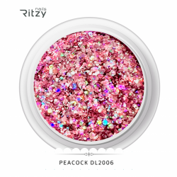 Ritzy DL2006 peacock glitter 