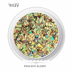 Ritzy DL2007 peacock блёстки 