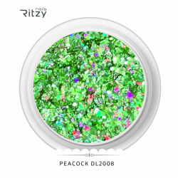 Ritzy DL2008 peacock glitter 