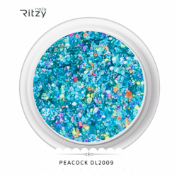 Ritzy DL2009 peacock glitter 