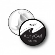 Ritzy Acrygel Milky white akrila gēls 15 ml