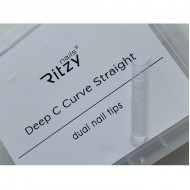 Ritzy Silicone Deep -C tips STRAIGHT reusable -120 pcs