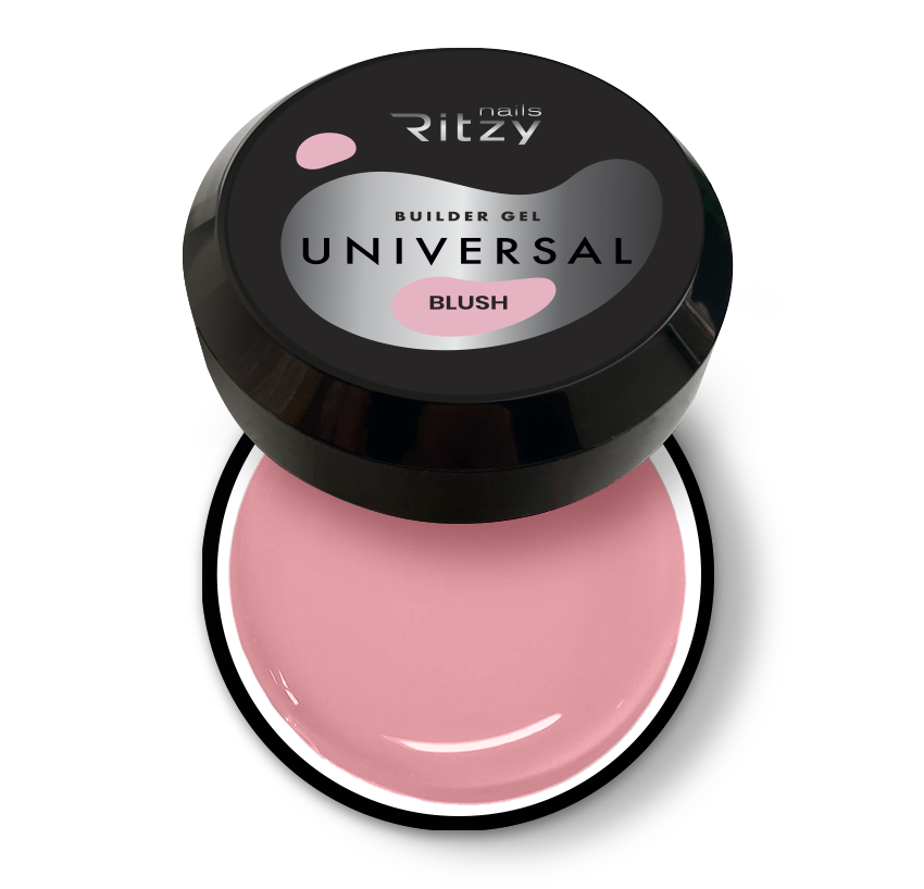 Ritzy Universal būvējošais gēls Blush 15 ml