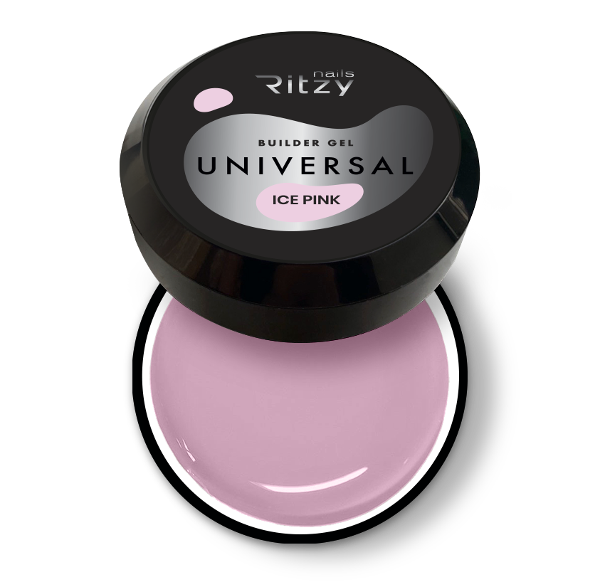 Ritzy Universal būvējošais gēls Ice pink 15 ml