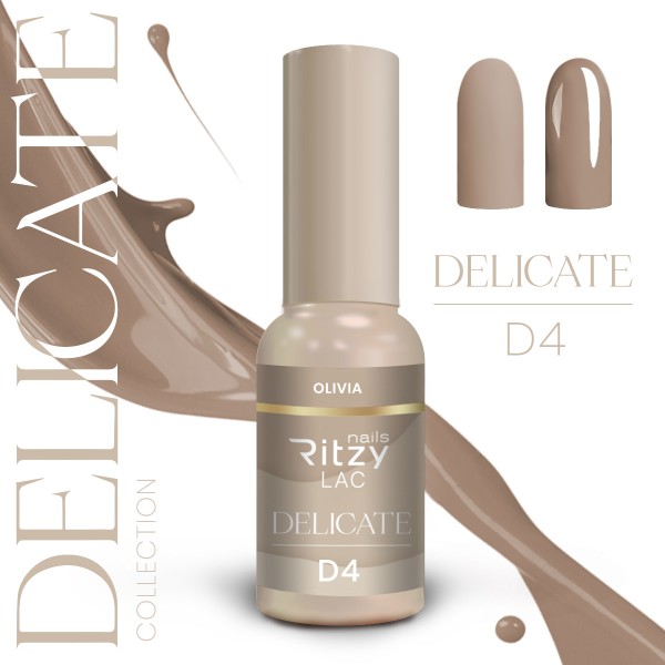 Ritzy Lac D4 Olivia gel polish 9 ml