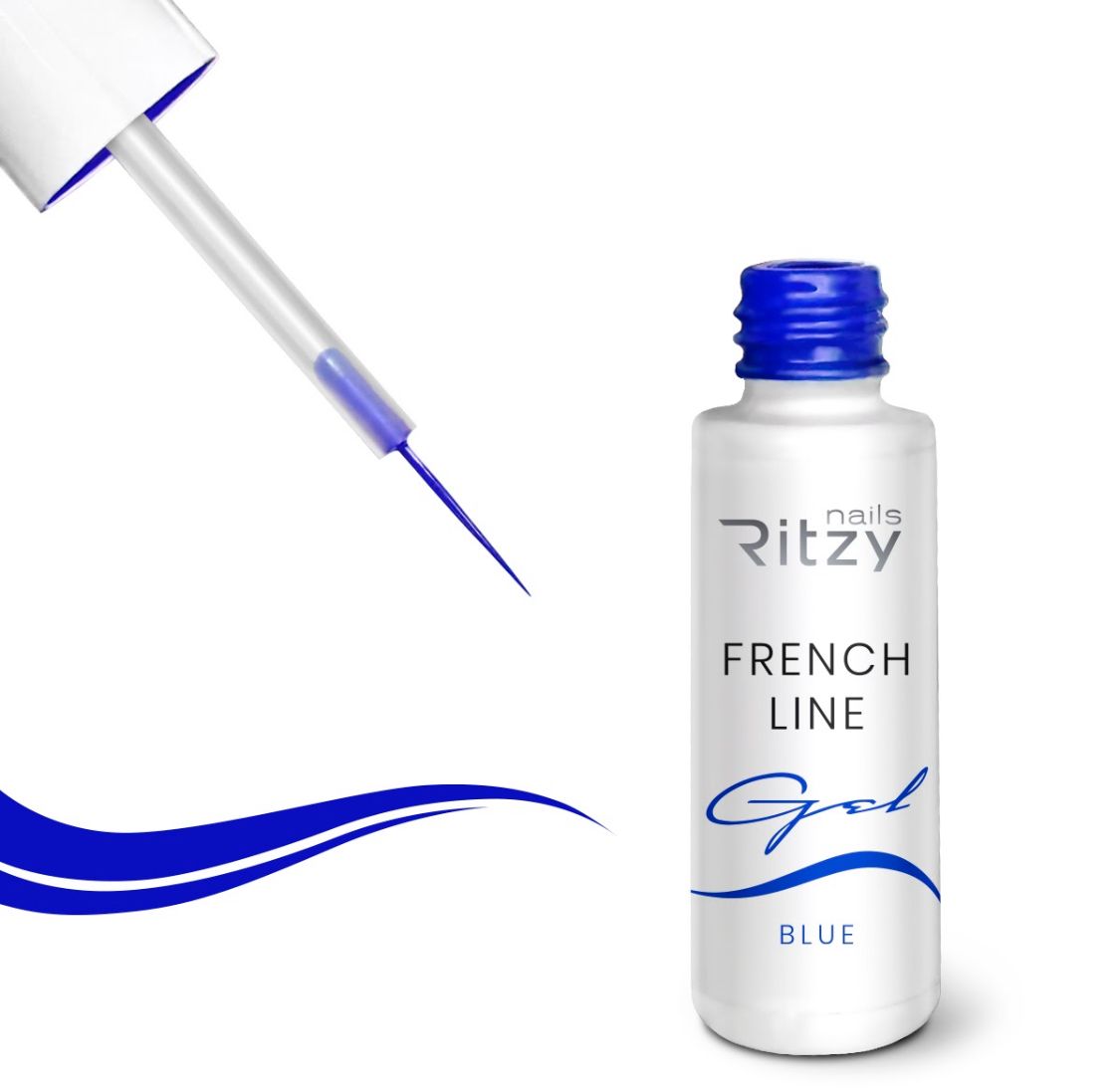 Ritzy lac French line Blue gēla laka 7 ml