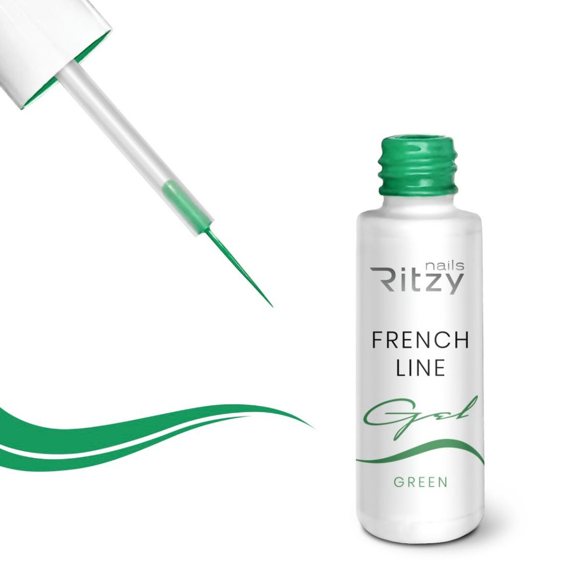 Ritzy lac French line Green gel polish 7 ml