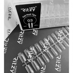 Ritzy Soft gel nail tips 03 Square 240 pcs