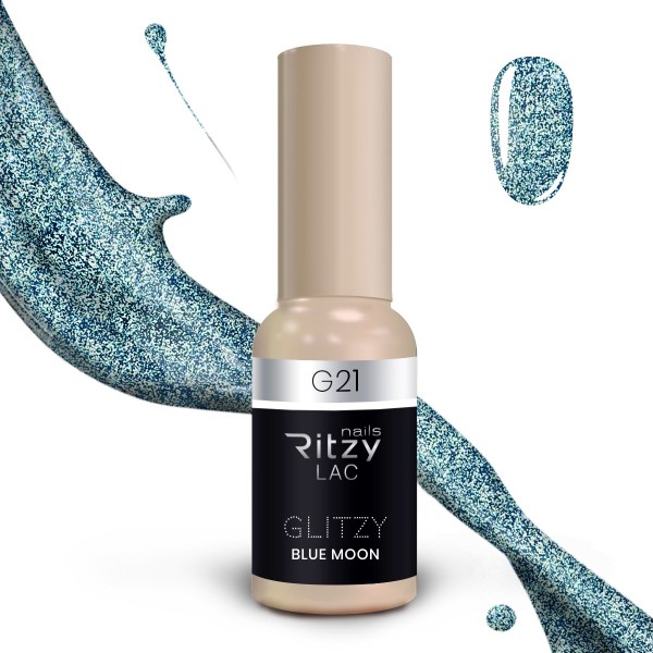 Ritzy Lac G21 Blue moon reflective gel polish 9 ml