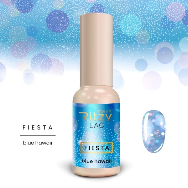 Ritzy Lac F3 Blue hawaii gel polish 9 ml