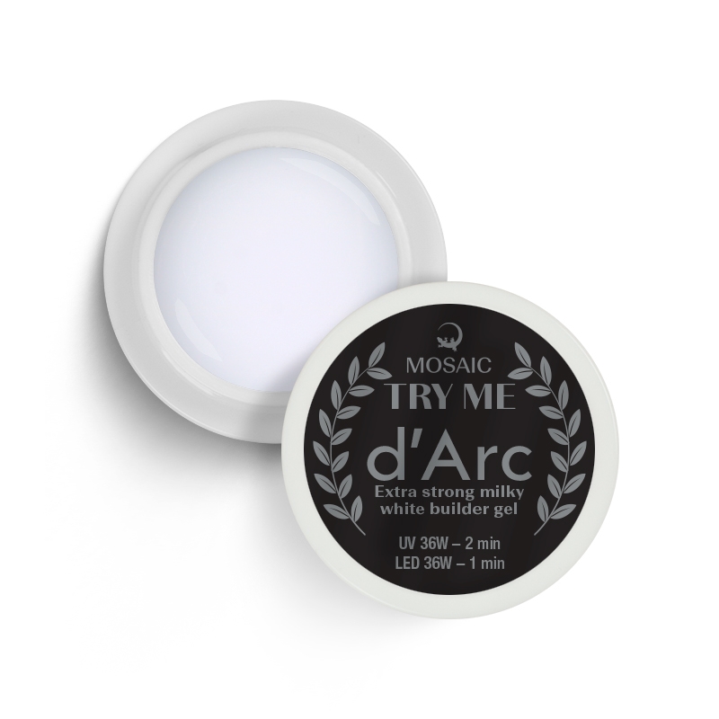 Mosaic D'Arc milky white, pienaini balts būvējošais gēls 5 ml