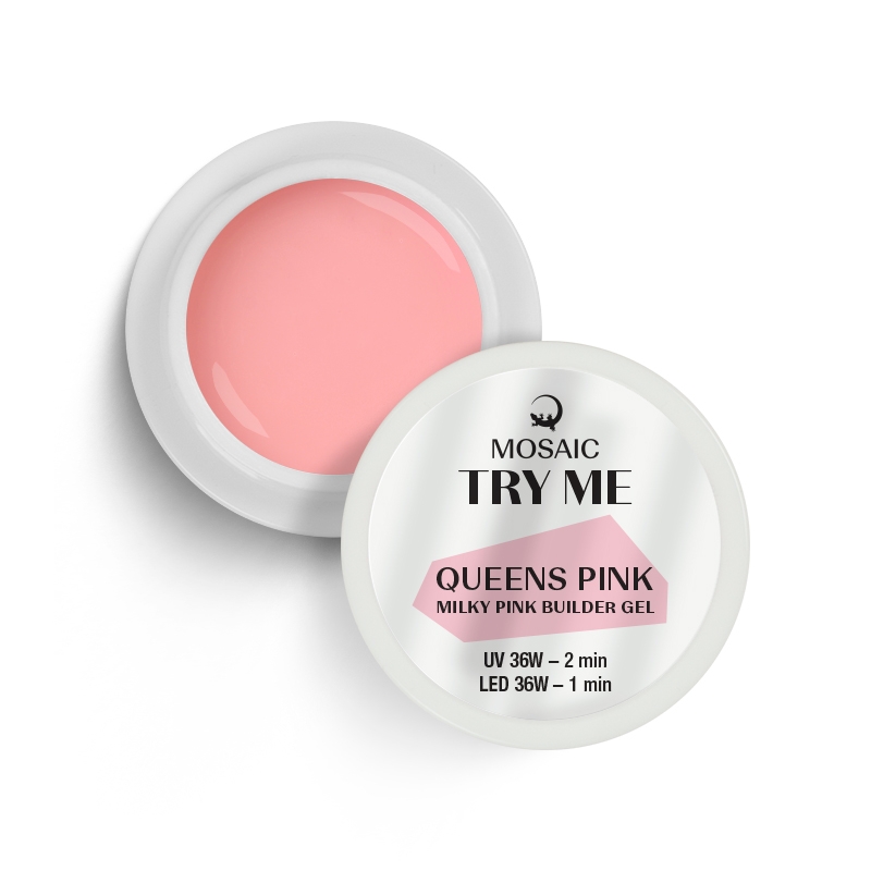 Mosaic Queens pink milky pink būvējošais gēls 5 ml