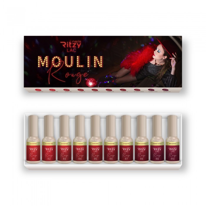 Ritzy Lac R1- R10 collection Moulin rouge gel polish