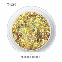 Ritzy DL2003 peacock glitter  